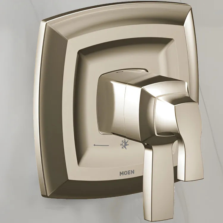 Moen Voss Valve Only Trim w/ Flow Control and Temperature Adjust, Lever Handle, M-Core 4, Thermostatic Cartridge, Polished Nickel - UT4691NL
