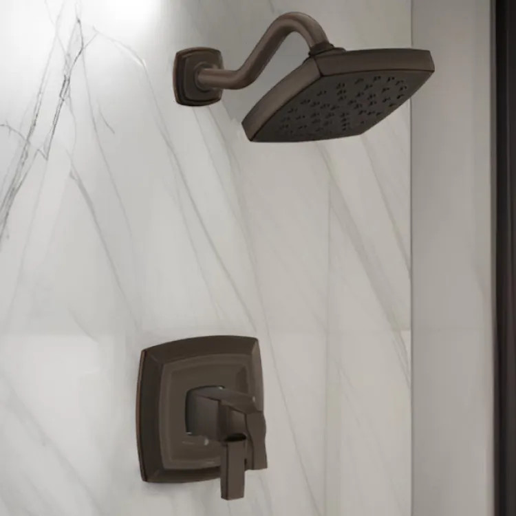 Moen Voss 6" Raincan Shower Faucet, Lever Handles, Single-Function, M-Core 4, Thermostatic Cartridge, 1.75 GPM, Oil-Rubbed Bronze - UT4692EPORB