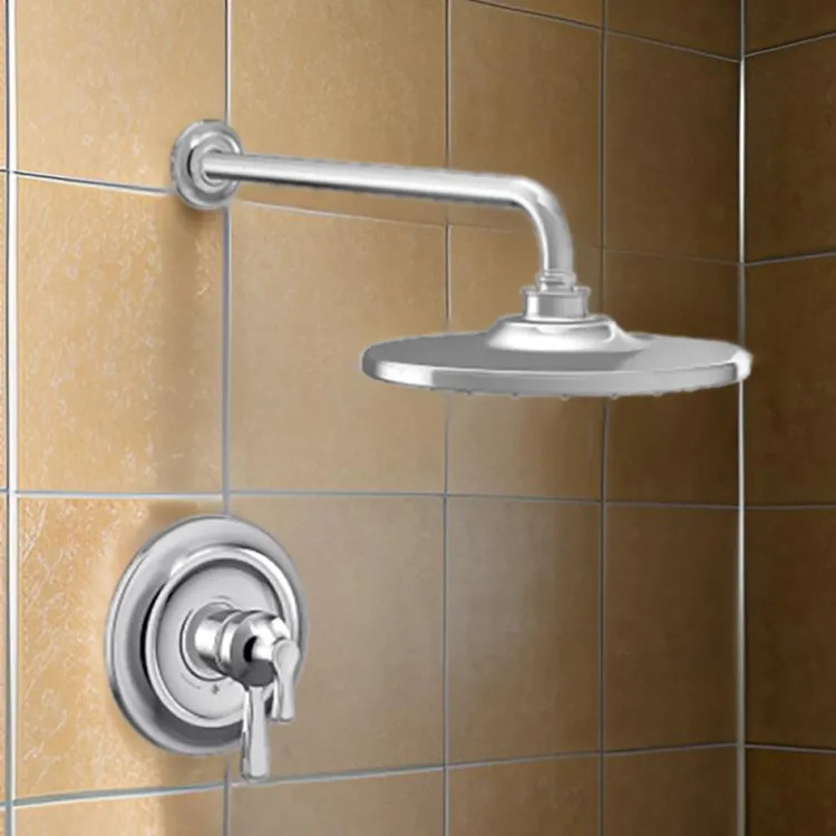 Moen Colinet 10" Raincan Shower Faucet, Lever Handle, Single Function,  M-Core 4, Thermostatic Cartridge, 1.75 GPM, Chrome - UTS444302EP