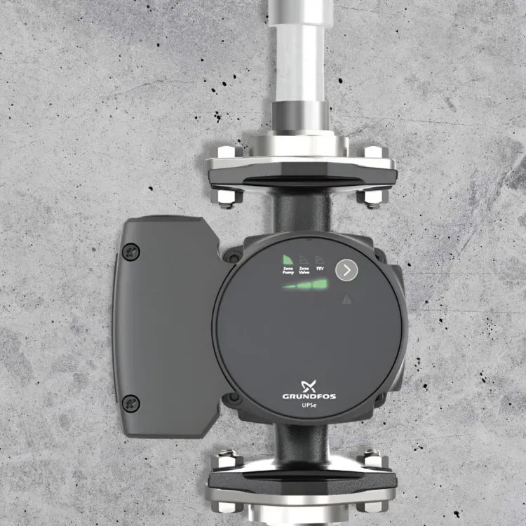 Grundfos UPSe ECM Recirculation Pump, 1/20 HP, 115V, 9H, Cast Iron, Flange - 15-58F (92603106)