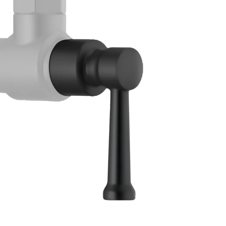 Brizo Artesso Lever Handle Kit Wall Mount Pot Filler, Matte Black - RP92296BL