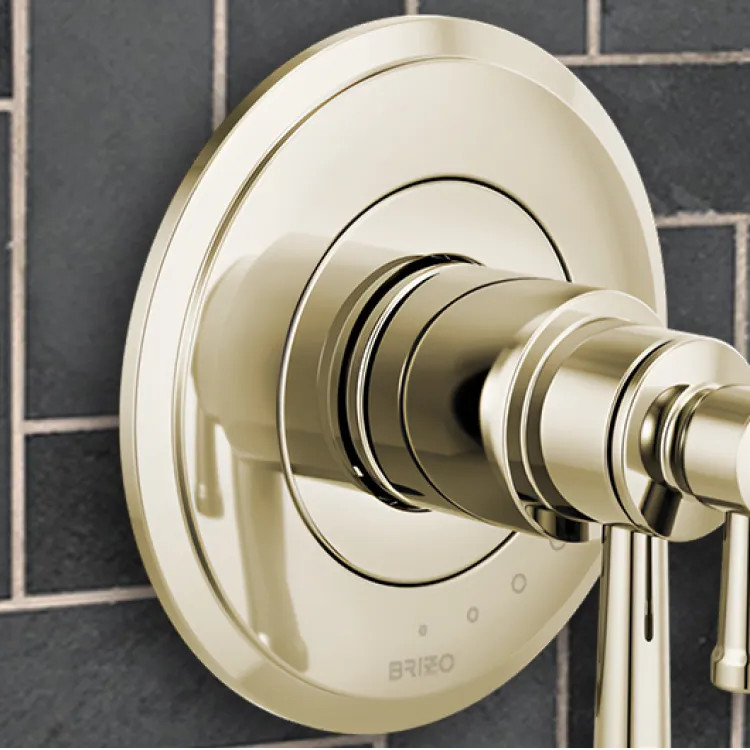 Brizo Atavis Escutcheon for Thermostatic Valve, Brilliance Polished Nickel - RP100614PN
