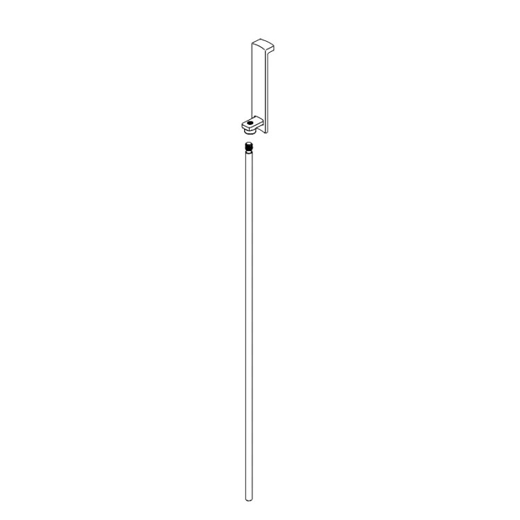 Brizo Finial and Lift Rod for Widespread Lavatory Faucet, Brilliance Polished Nickel - RP100601PN