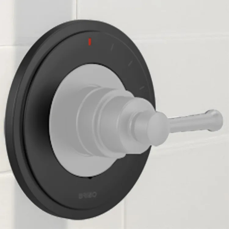 Brizo Atavis 6" Round Escutcheon, Matte Black - RP100608BL