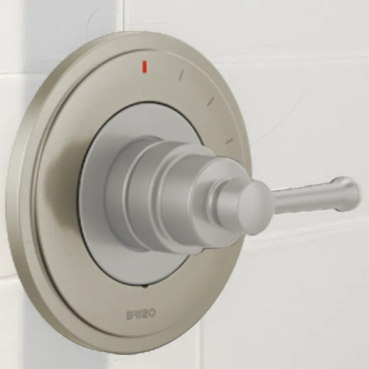 Brizo Atavis 6" Round Escutcheon, Brilliance Luxe Nickel - RP100608NK