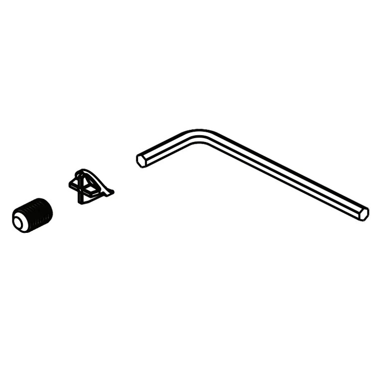 Brizo Invari Screw-set and Cover for Roman Tub Faucet, Brilliance Polished Nickel - RP101137PN