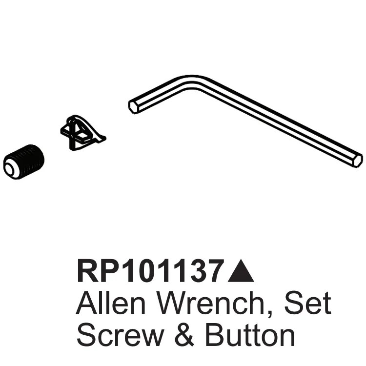 Brizo Invari Screw-set and Cover for Roman Tub Faucet, Brilliance Luxe Steel - RP101137SL