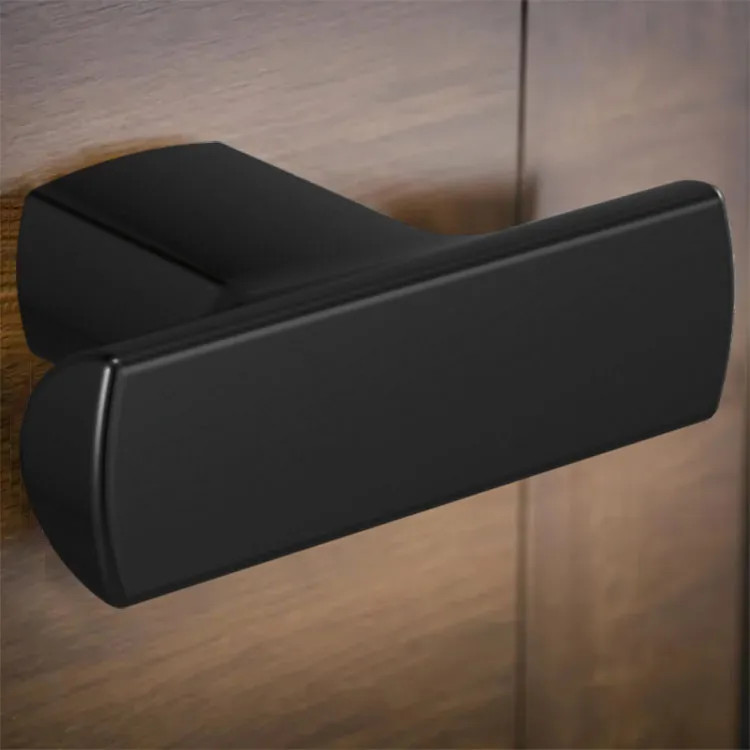 Brizo Kintsu Metal Drawer Knob, Matte Black - 699206-BL