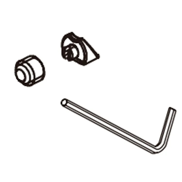 Brizo Kintsu Set Screw, Cover, and Wrench for Single-Handle Lavatory Faucet, Polished Chrome - RP101412PC