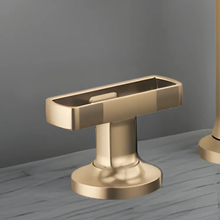 Brizo Kintsu Knob Handle Kit for Widespread Pull-Down Kitchen Faucet, Lumicoat Luze Gold - HK007-GL-L