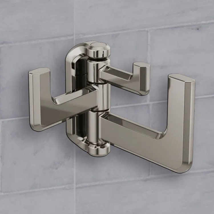 Brizo Levoir Triple-Hinged Robe Hook, Matte Black - 693597-BNX
