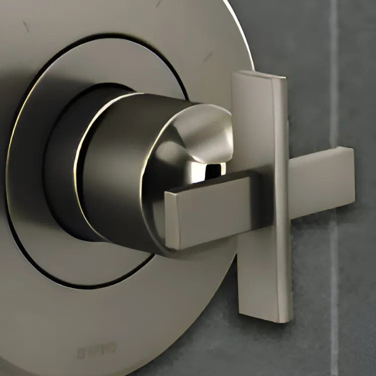 Brizo Levoir Sensori Thermostatic Valve Trim Cross Handle Kit, Brilliance Black Onyx - HX6698-BNX