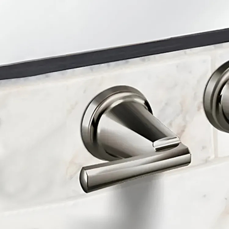 Brizo Levoir Wall Mount Lavatory Faucet Lever Handle Kit, ADA, Brilliance Black Onyx - HL5898-BNX