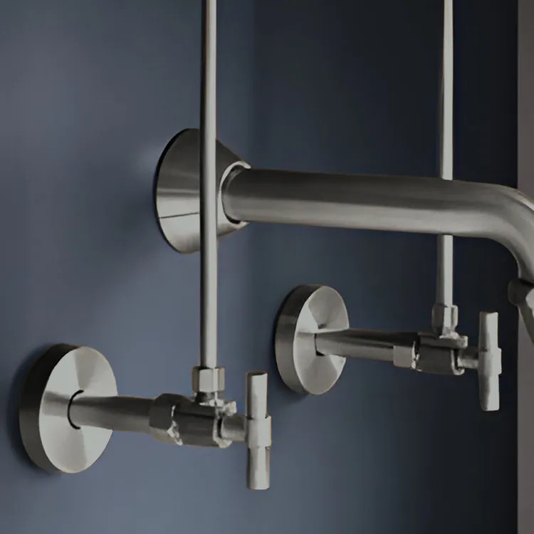 Brizo Litze Angled Supply Stop Valve w/ Lever Handle, Brilliance Luxe Steel - BT022205-SL