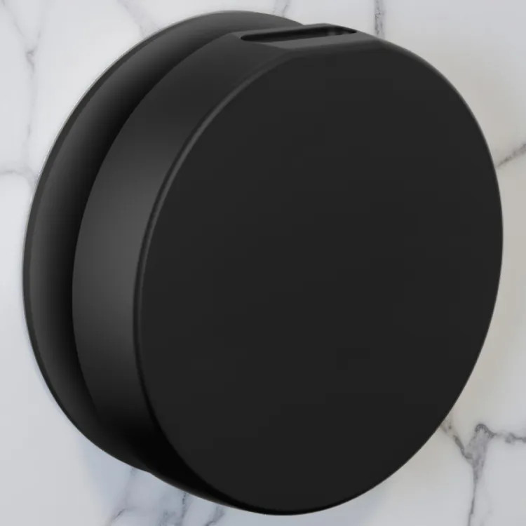 Brizo Mystix Contemporary Round Steam Head, Matte Black - RP103313BL