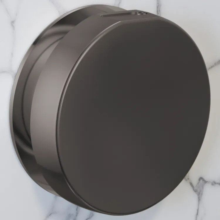 Brizo Mystix Contemporary Round Steam Head, Brilliance Black Onyx - RP103313BNXL