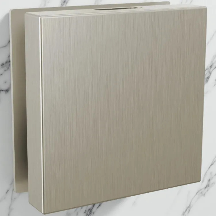 Brizo Mystix Linear Square Steam Head, Brilliance Brushed Nickel - RP103312BNL
