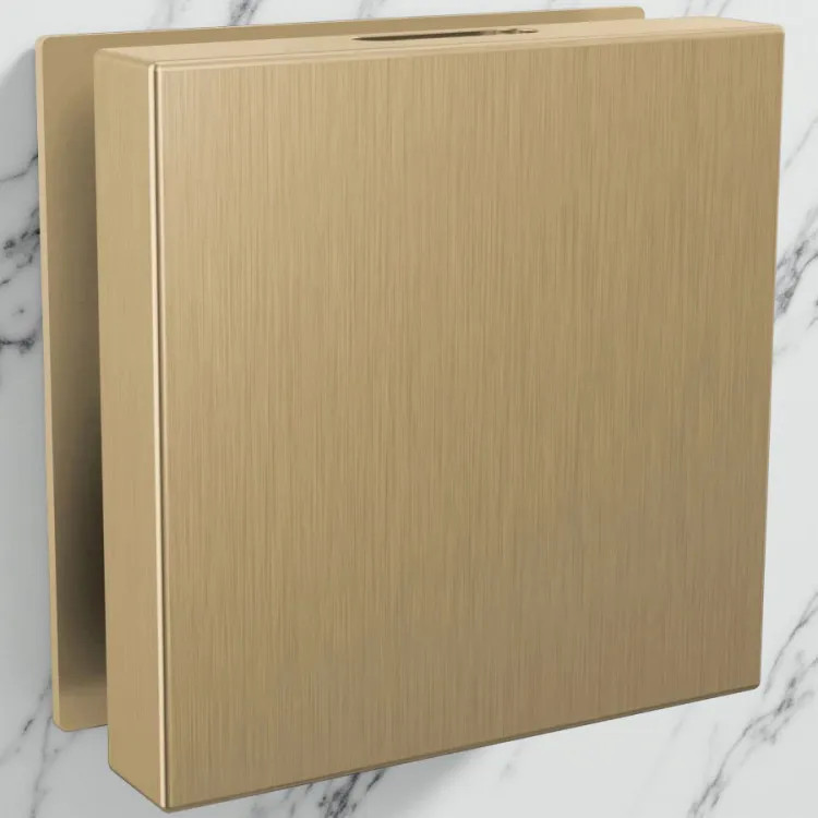 Brizo Mystix Linear Square Steam Head, Brilliance Luxe Gold - RP103312GLL