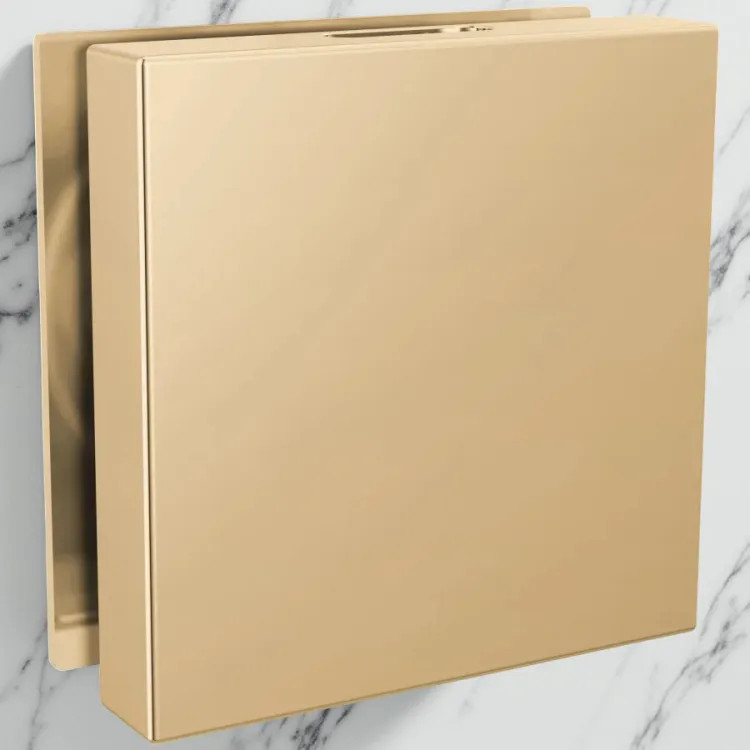 Brizo Mystix Linear Square Steam Head, Brilliance Polished Gold - RP103312PGL
