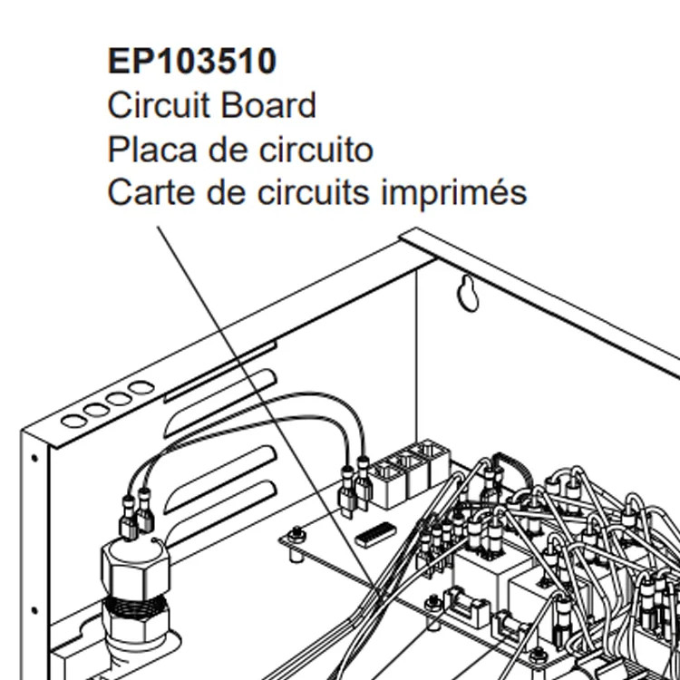 Brizo PCB Assembly for Brizo Steam Shower, 6 Relay - EP103510