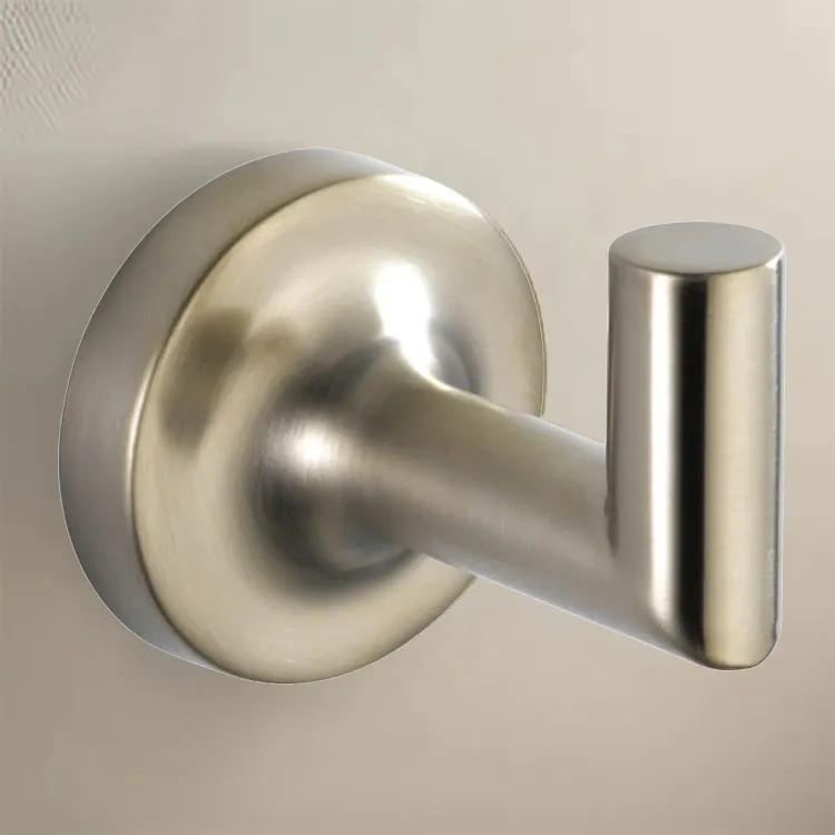 Brizo Odin 2-1/8in Single Robe Hook, Brilliance Luxe Nickel- 693575-NK 