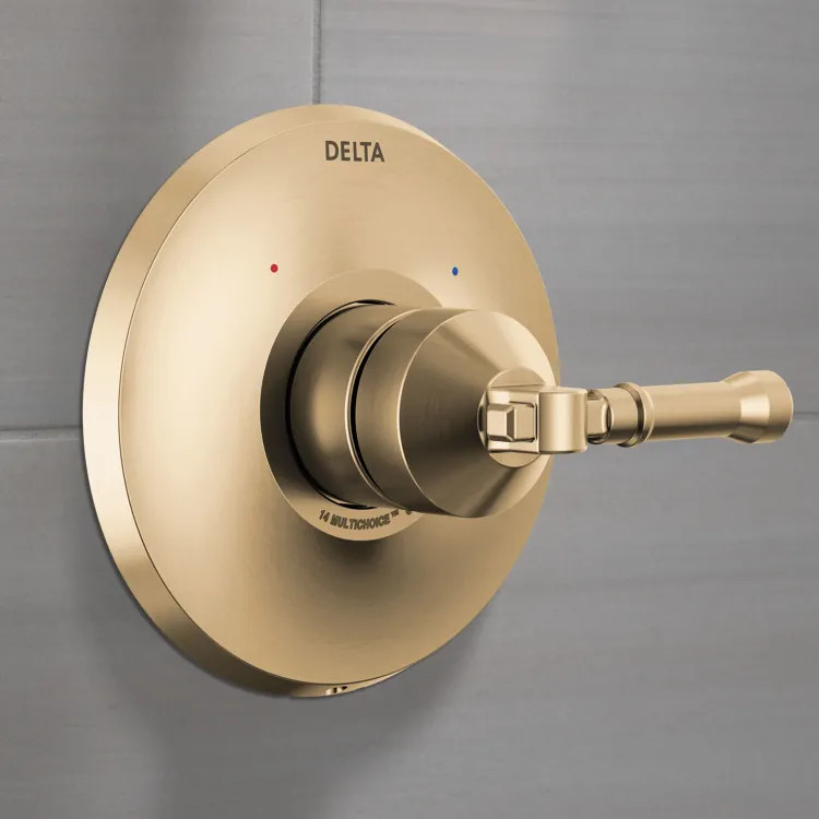 Delta Broderick Monitor 14 Series Valve Only Trim, ADA, MultiChoice, Lumicoat Champagne Bronze - T14084-CZ-PR