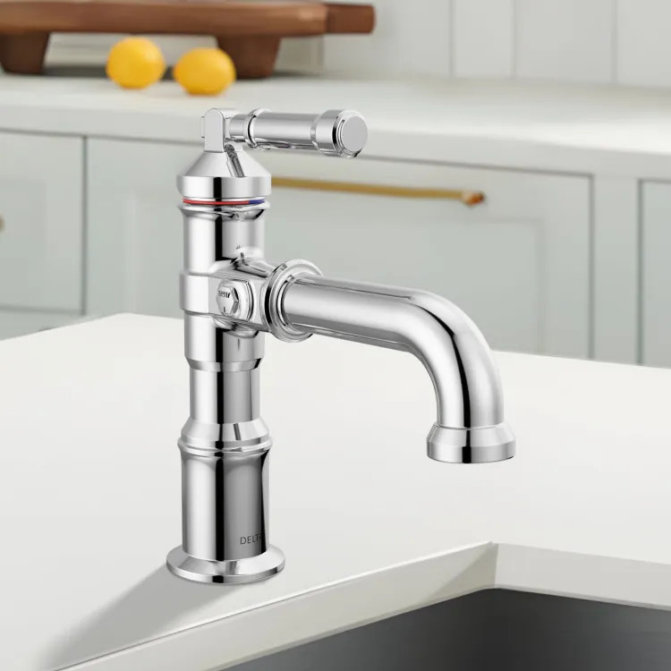 Delta Broderick Single Handle Bathroom Faucet, DIAMOND Seal, ADA, 1.2 GPM, Lumicoat Chrome - 584-PR-DST