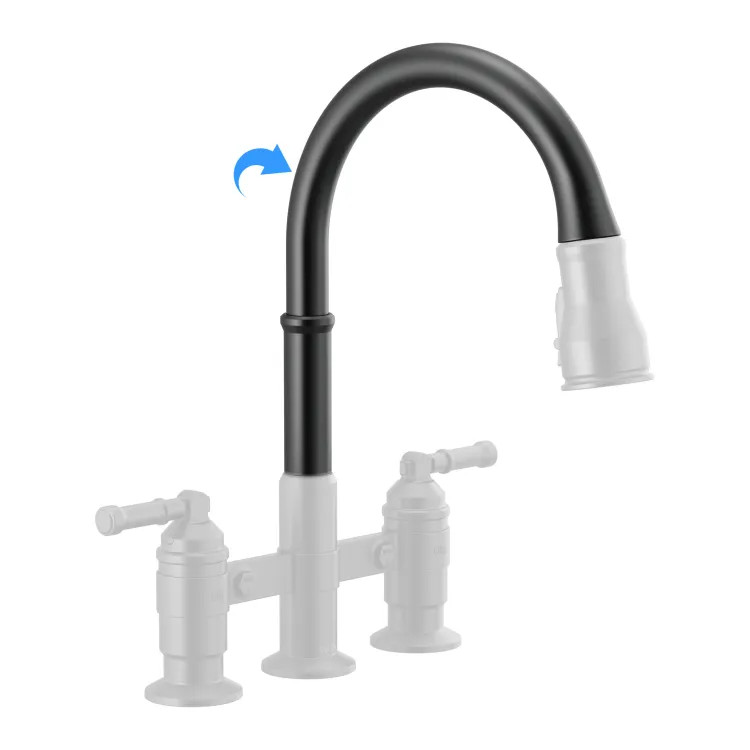 Delta Broderick Spout for 9190-DST and 9190T-DST Single Handle Pull-Down Kitchen Faucet, Matte Black - RP100829BL