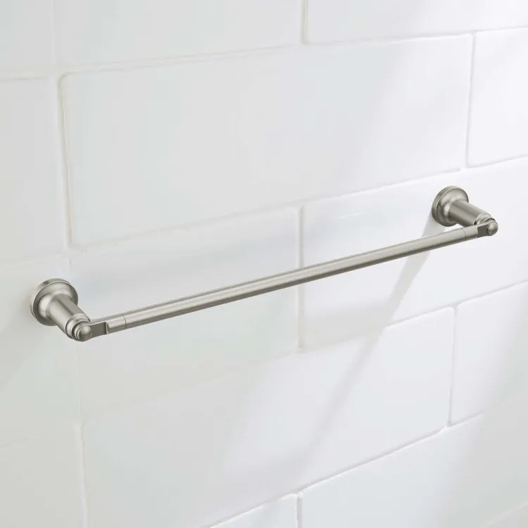 Kingston Brass BA481318SN Metropolitan Dual Towel-Bar, 18-inch Length, Brushed Nickel