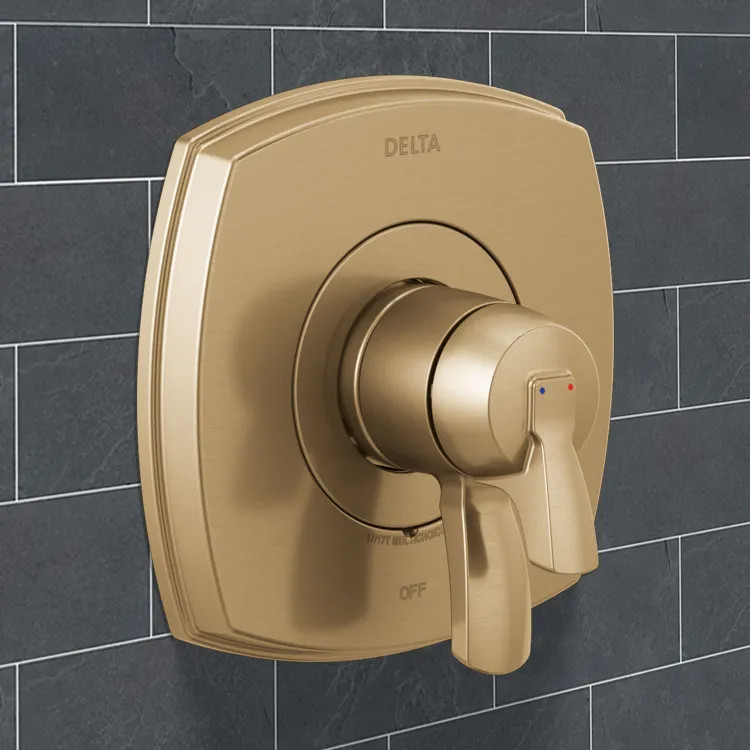 Delta Stryke Monitor 17 Series Valve Only, MultiChoice Universal Valve, ADA, Lumicoat Champagne Bronze - T17076-CZ-PR