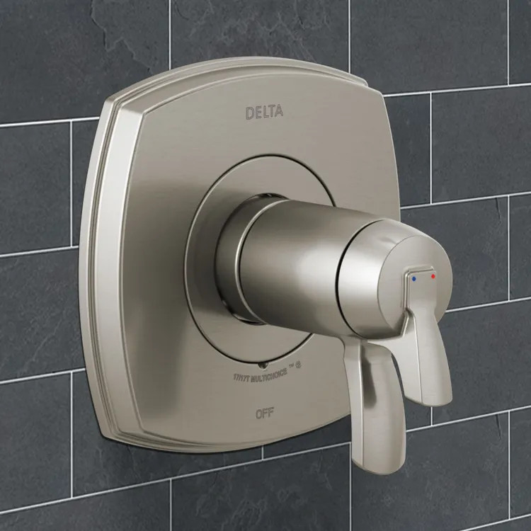 Delta Stryke TempAssure 17T Series Valve Only, Volume Control, MultiChoice, ADA, Lumicoat Stainless - T17T076-SS-PR