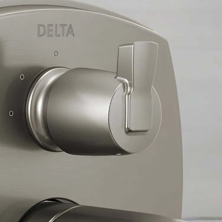 Delta Stryke Lever Diverter Handle Kit for Delta Stryke Integrated Diverter Valves, ADA, Lumicoat Stainless- H559SSPR
