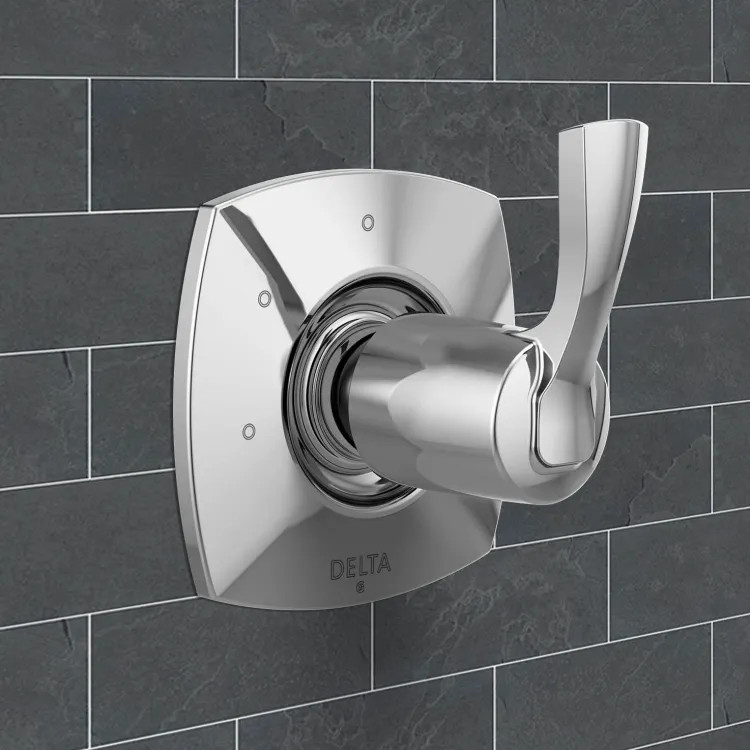 Delta Stryke Diverter Trim With Three Function, Single Lever Handle, ADA, Lumicoat Chrome - T11876-PR