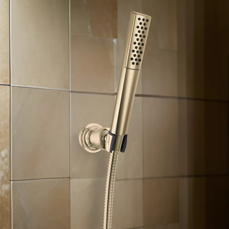 Delta Universal Premium Single-Setting Hand Shower, TouchClean, WaterSense, 1.75 GPM, Lumicoat Champagne Bronze - 59808-CZ-PR
