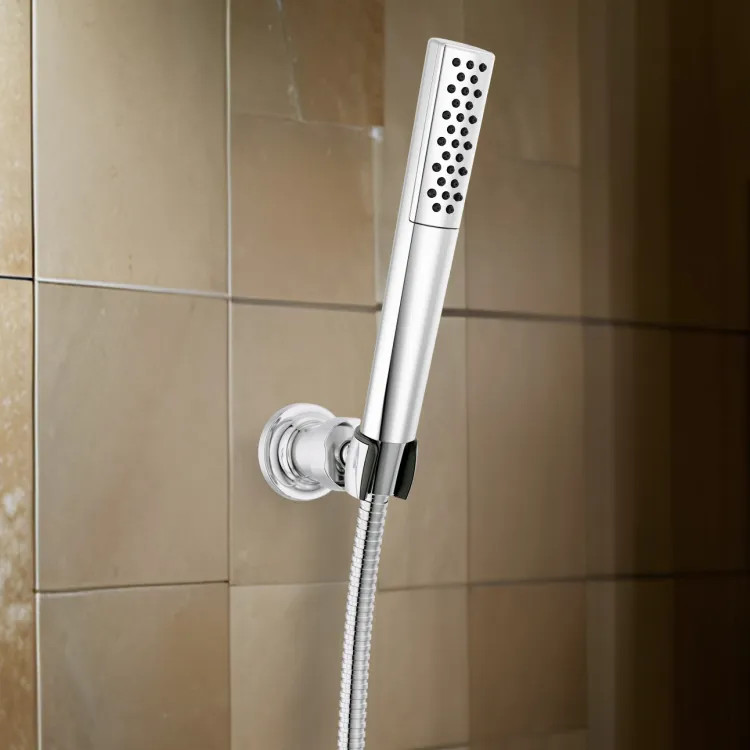 Delta Universal Premium Single-Setting Hand Shower, TouchClean, WaterSense, 1.75 GPM, Lumicoat Chrome - 59808-PR