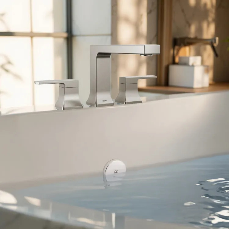 Delta Velum Roman Tub Trim,  ADA, Stainless - T2737-SS