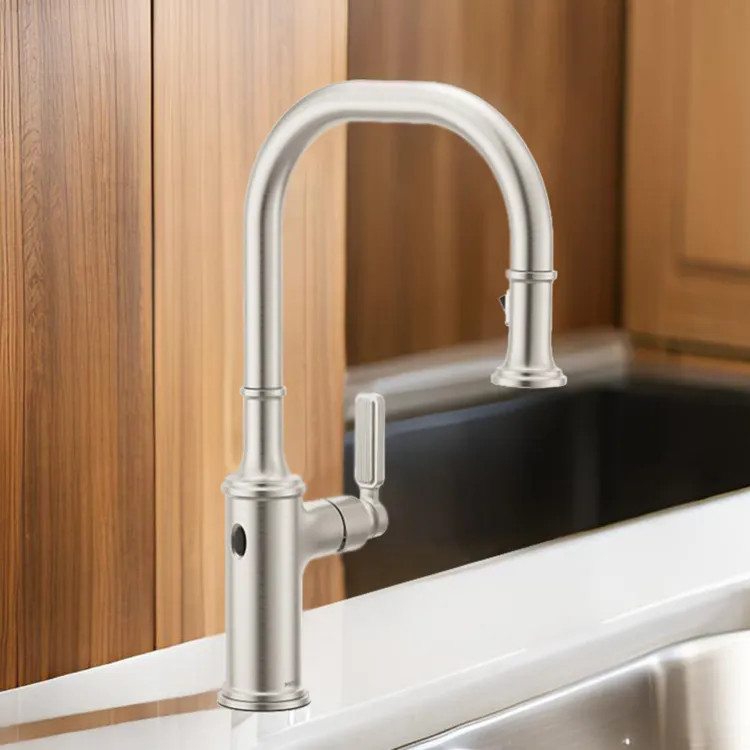 Moen Smyth One-Handle, High Arc Pulldown Kitchen Faucet, MotionSense Wave, 1.5 GPM, Stainless - 7770EWSRS