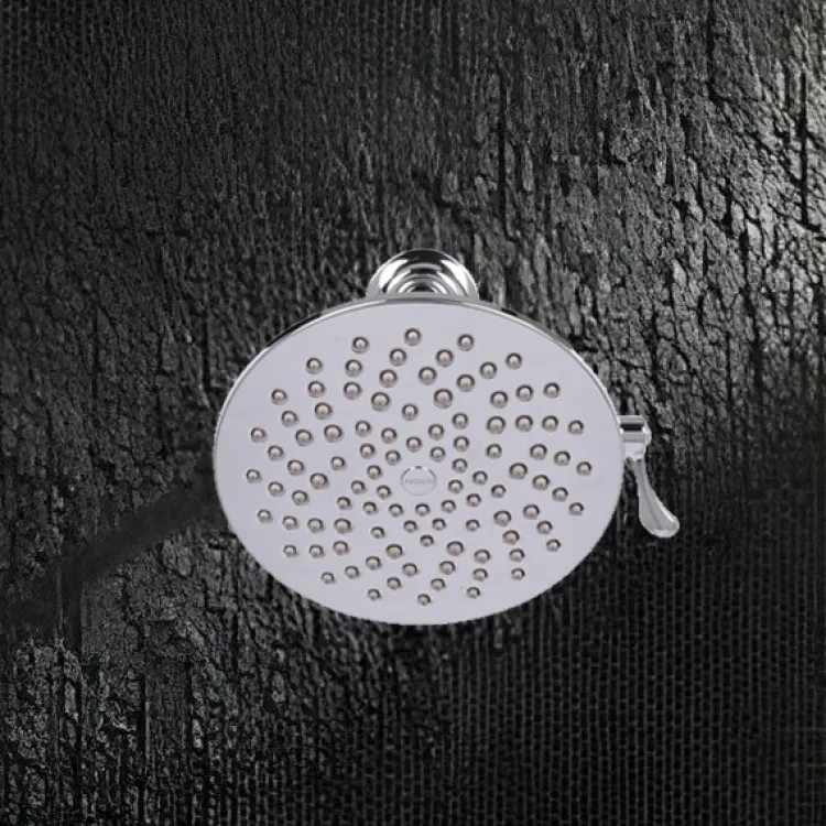Moen Velocity 8in Two-Function Rainshower Shower Head with Operating Lever, Immersion Technology, 2.5 GPM, Chrome - S6320
