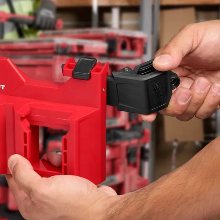 Milwaukee PACKOUT 2-Pack Attachment Mount for Tool Box, 25 lb Capacity - 48-22-8601