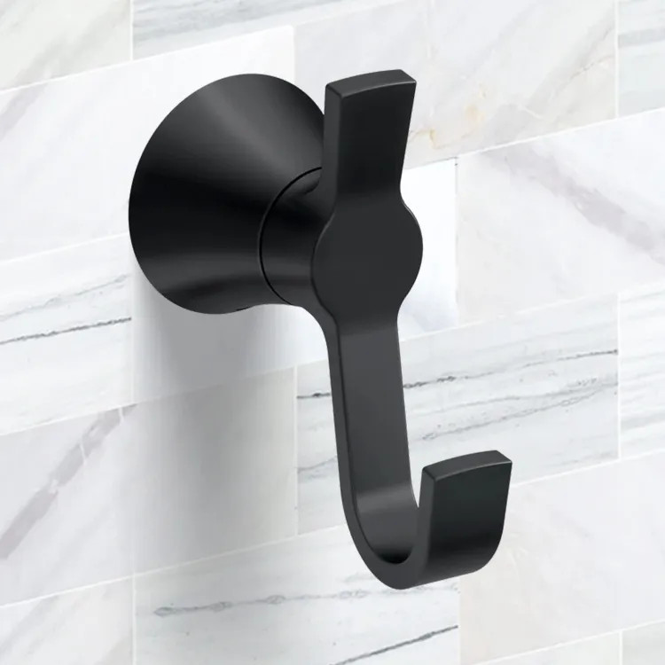 Moen Jase Double Robe Hook, Chrome - YB0703BL