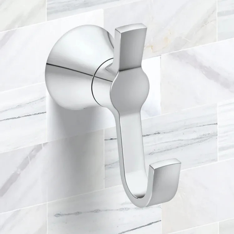 Moen Jase Double Robe Hook, Chrome - YB0703CH