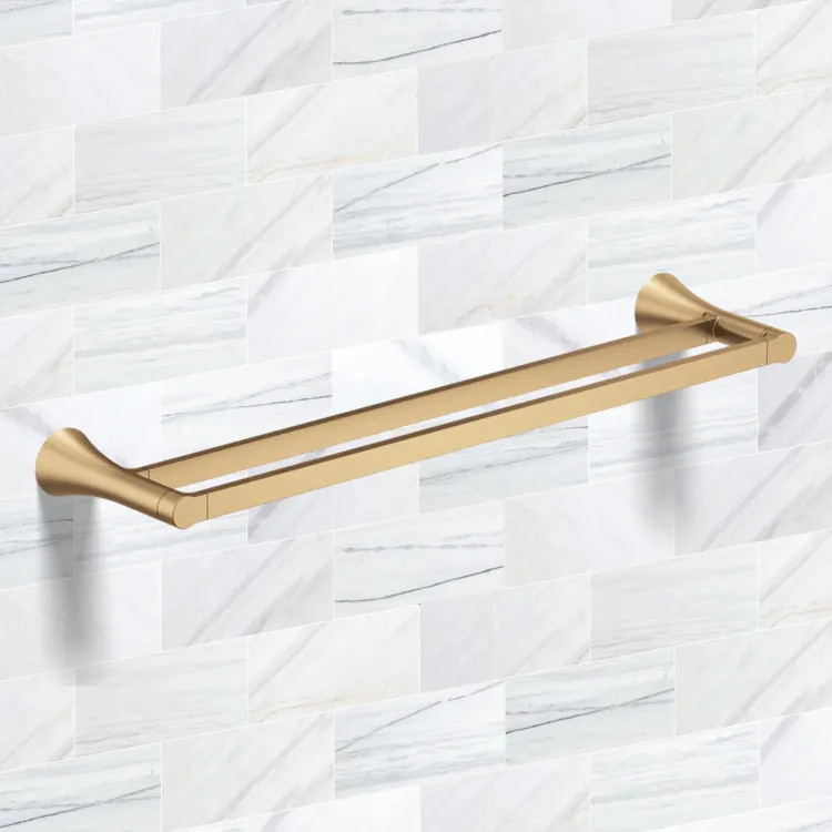 Moen Jase 24" Double Towel Bar, Bronzed Gold - YB0722BZG
