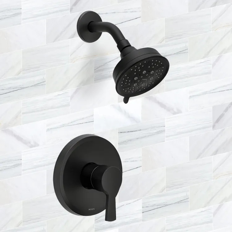 Moen Jase M-CORE 2 Series Shower Only Trim, M-PACT, ADA, 1.75 GPM, Matte Black - UT2412EPBL