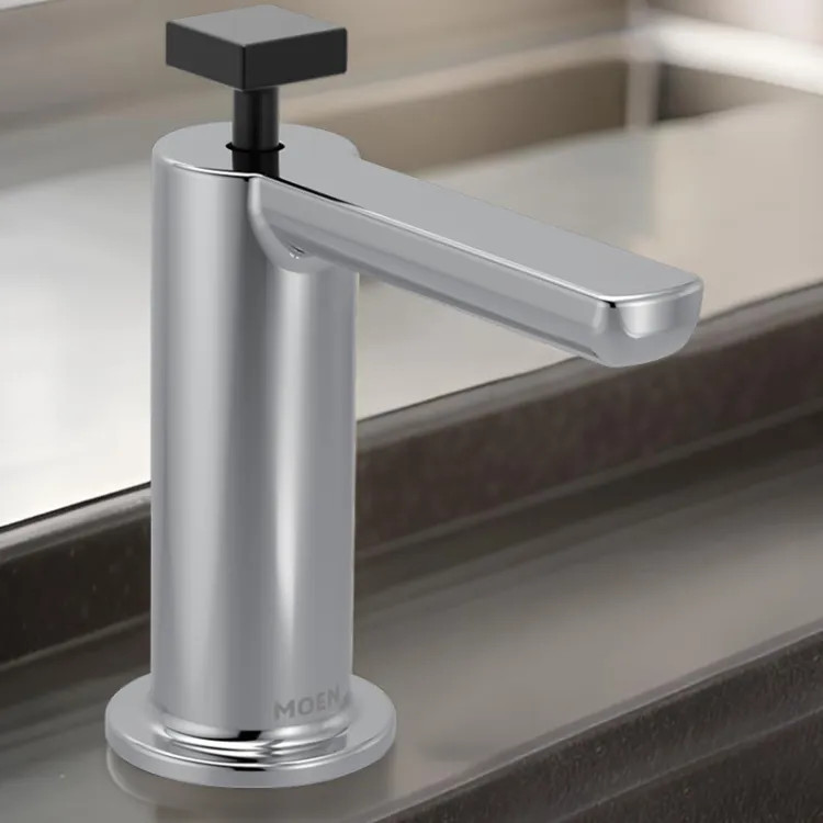 Moen Nio Modern Kitchen Soap Dispenser, 18 oz., Chrome - S3952C