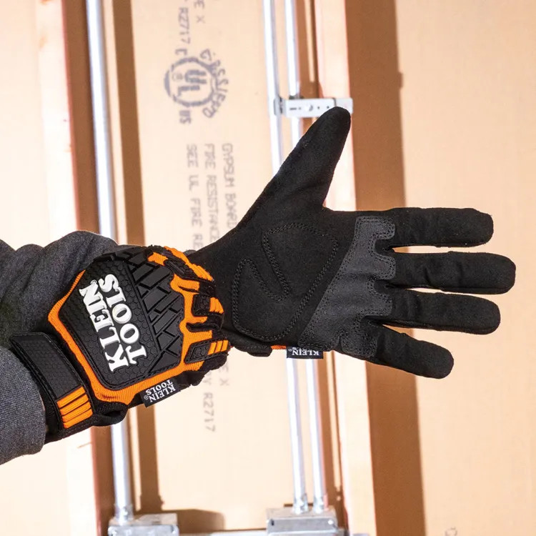 Klein Heavy-Duty Gloves with Suede and D30 Palm and TPR Padding, X-Large - 60601