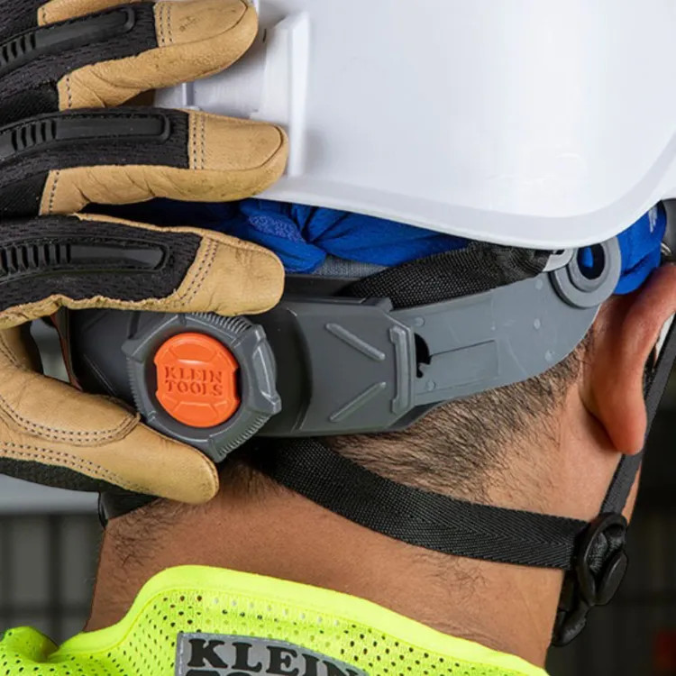 Klein Safety Helmet Suspension with 6-Point Attachment, for Hat Size 6.5 to 8, Nylon - CLMBRSPN