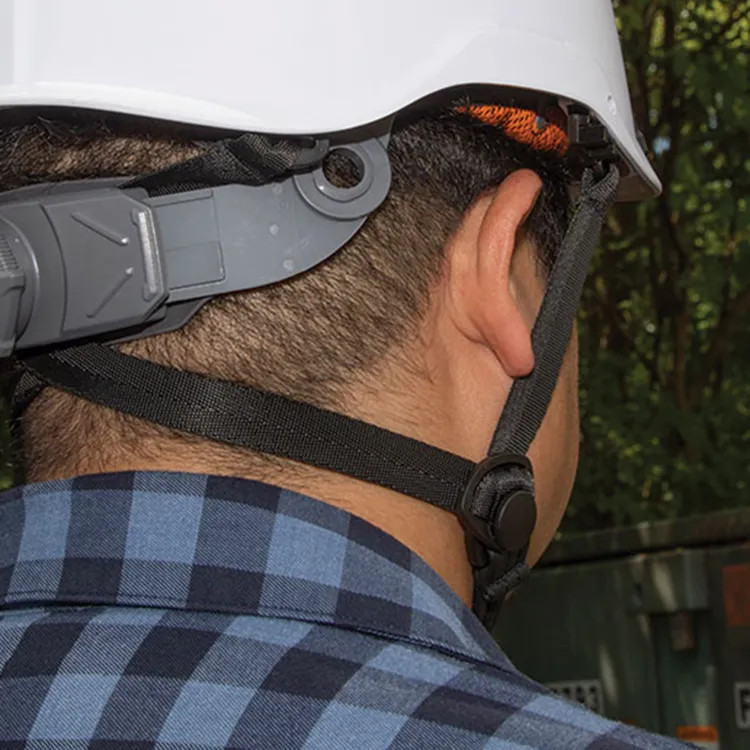 Klein Safety Helmet Chin Strap with 4-Point Attachment, Nylon - CLMBRSTRP