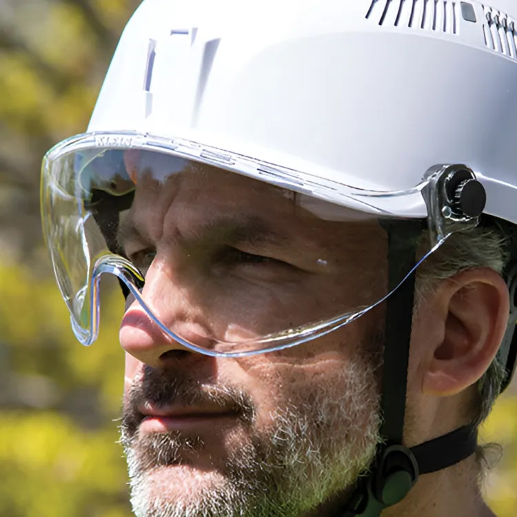 Klein Safety Helmet Visor, Half-Face, Clear - VISORCLR