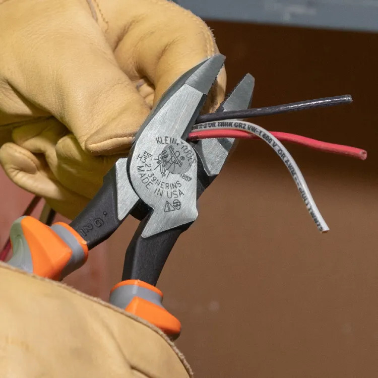 Klein 9" Insulated Side-Cutting Pliers, 1000V - 2139NERINS
