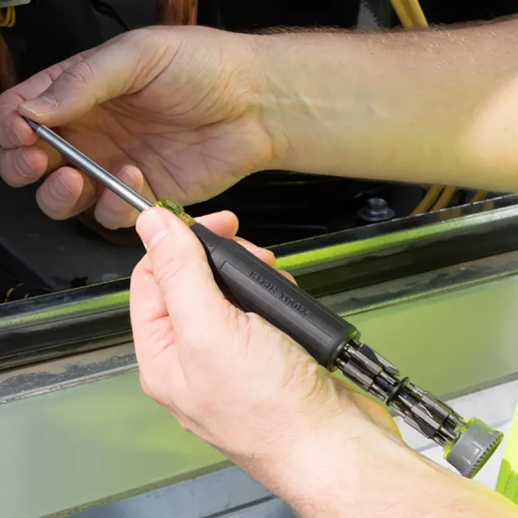 Klein 27-in-1 Multi-Bit Precision Screwdriver with Tamperproof Bits, 3.5 mm Driver Size - 32327